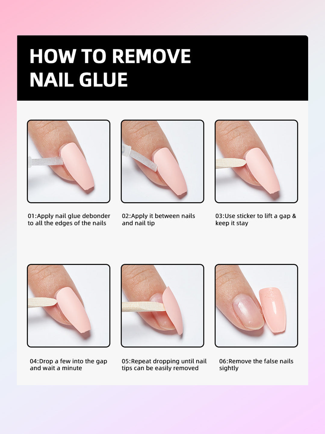 How to apply press on nail