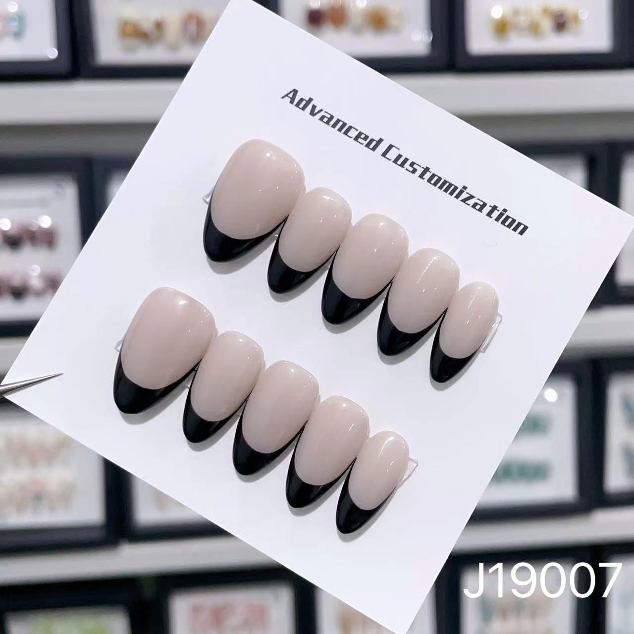OS039 Black French Tips